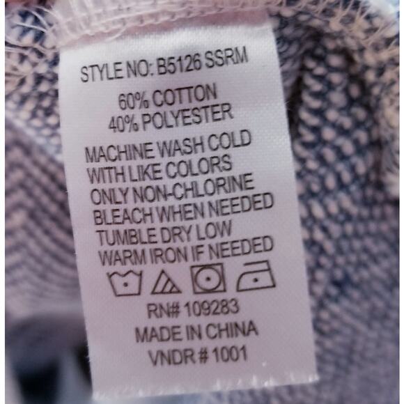 SURF STYLE Light Blue V-Neck Pullover Drawstring  Baja Kanga Hoodie - Size M - Picture 6 of 6